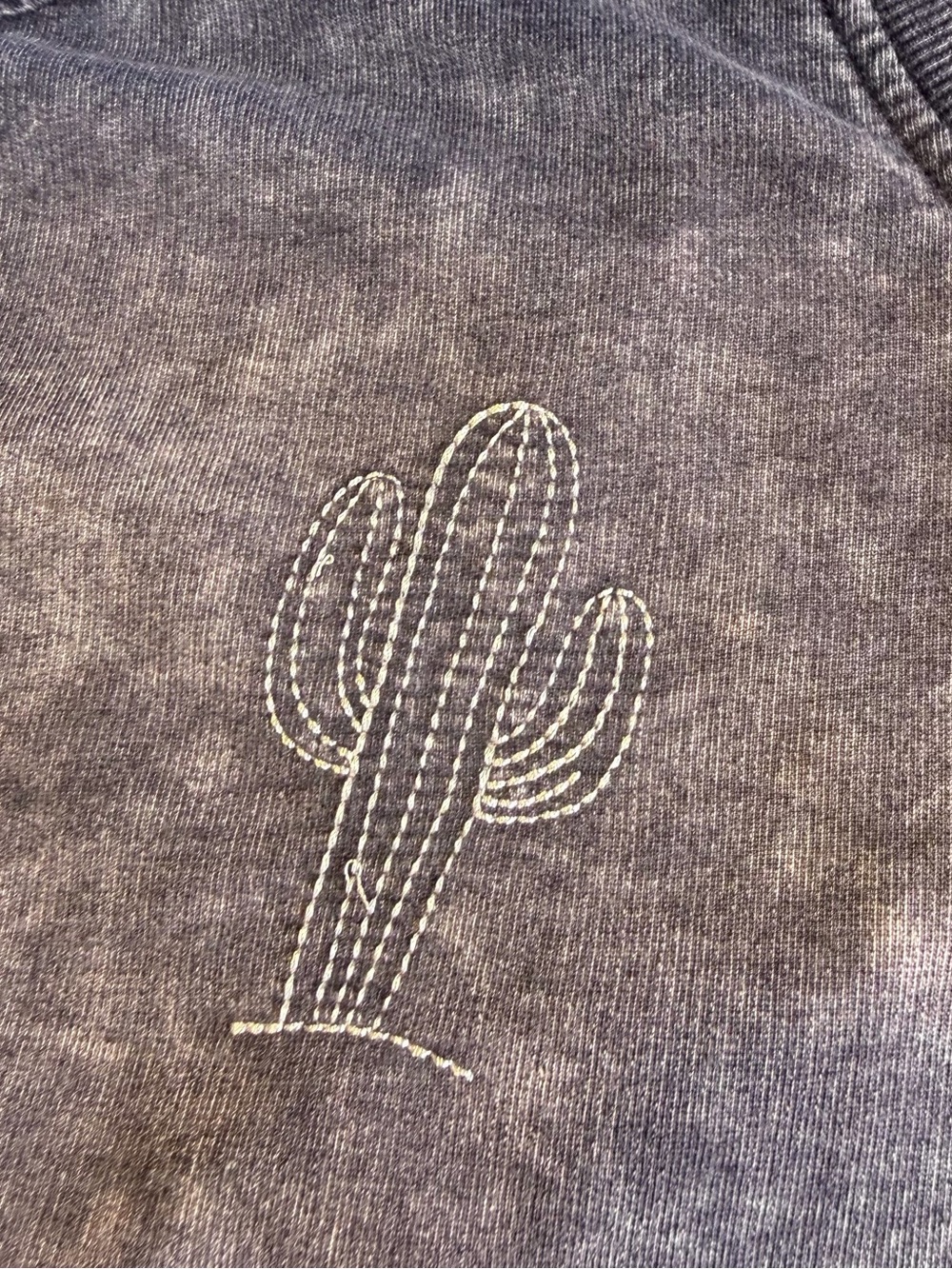 Jane & Delancey Gray Mineral Wash Sweatshirt with Embroidered Western Motifs - Picture 7 of 14